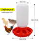 Chicken pail with dimensions and weight information on a white background