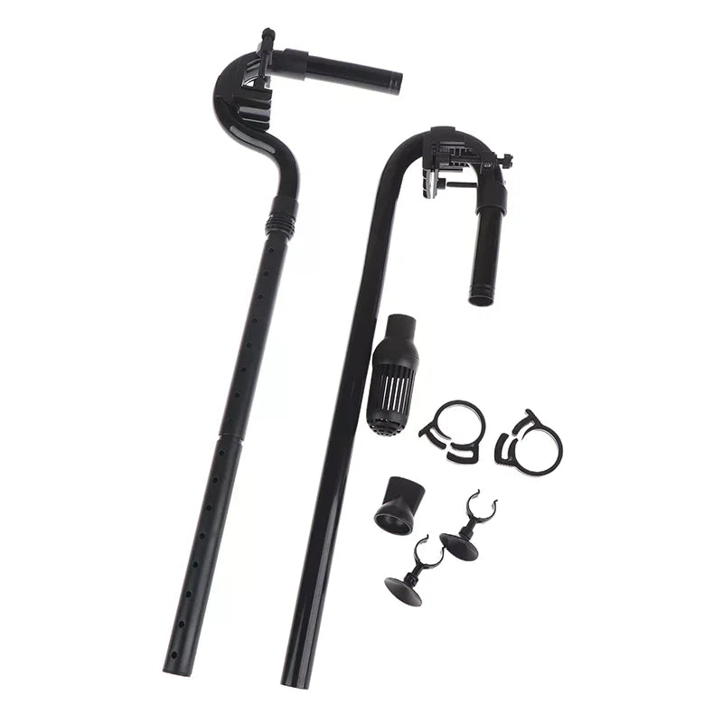 Aquarium Canister Filter Kit, External Fish Tank Filtration System, Inlet Outlet Tube, Rain Spray Bar, Outflow Pipe Complete Set
