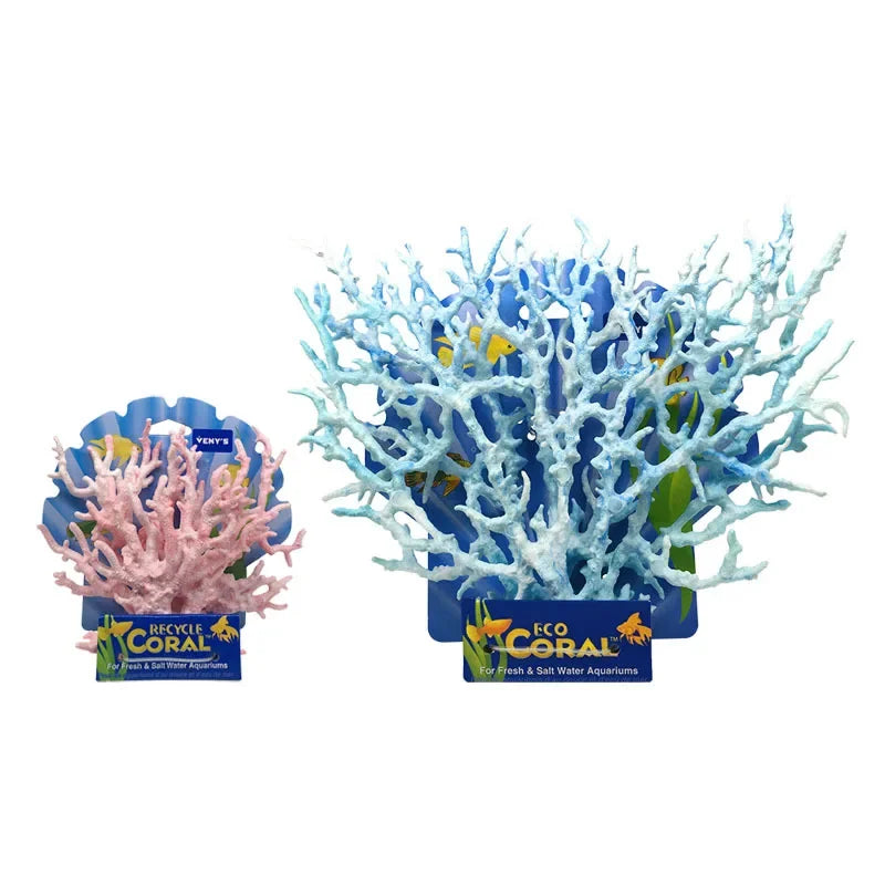 Aquarium S/L Artificial Resin Aquatic Coral Landscape Fish Tank Decoration Underwater Submarine Coral Aquarium Decoration