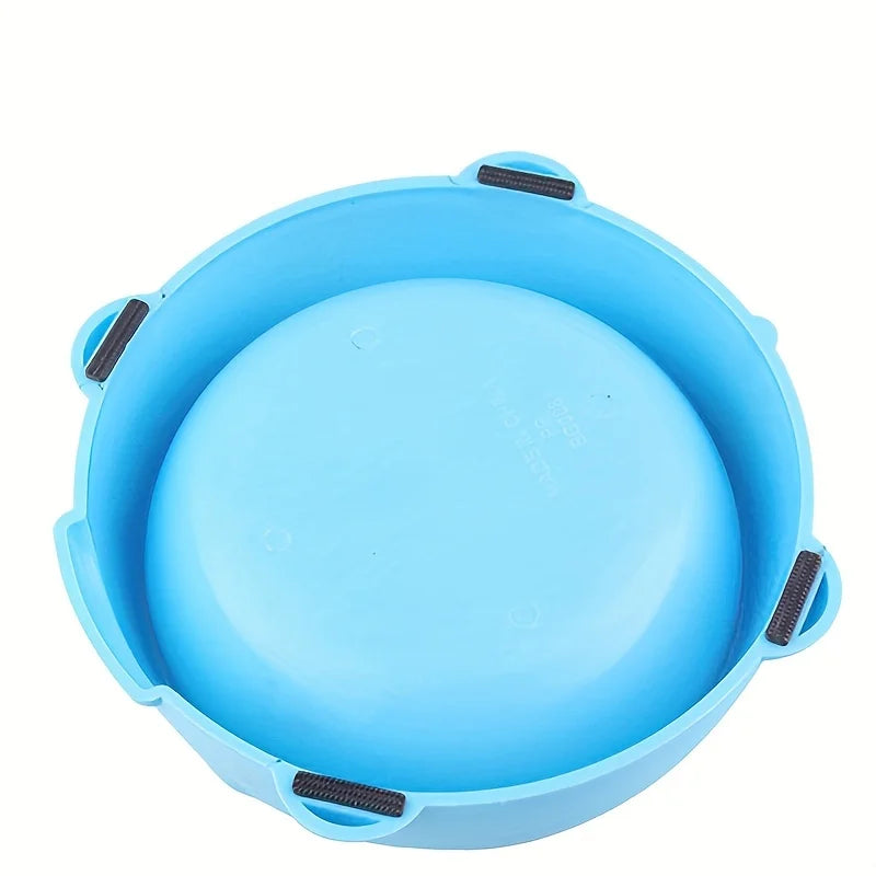 Dog Bowls for Food and Water Pet Dish with Non-Slip Base Cute Candy Color Plastic Feeder for Puppy Cat Slow Eat Bowls Easy Clean