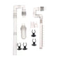 Aquarium Canister Filter Kit, External Fish Tank Filtration System, Inlet Outlet Tube, Rain Spray Bar, Outflow Pipe Complete Set