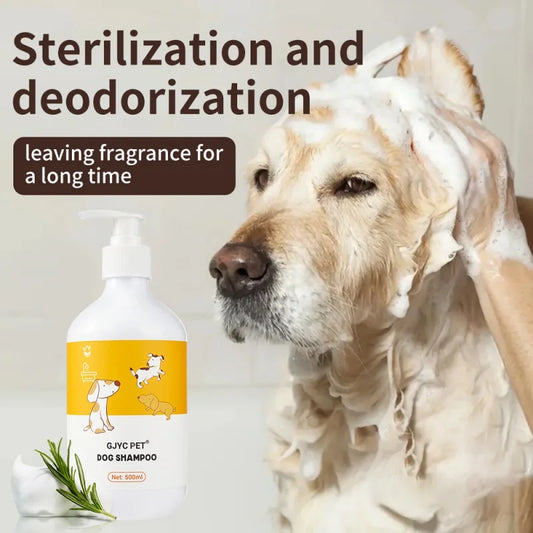 Dog Shampoo Conditioner Pet Bath Pet Shower Gel Soft General Bathing Supplies Sterilization Deodorant Fragrant Itching 500ML