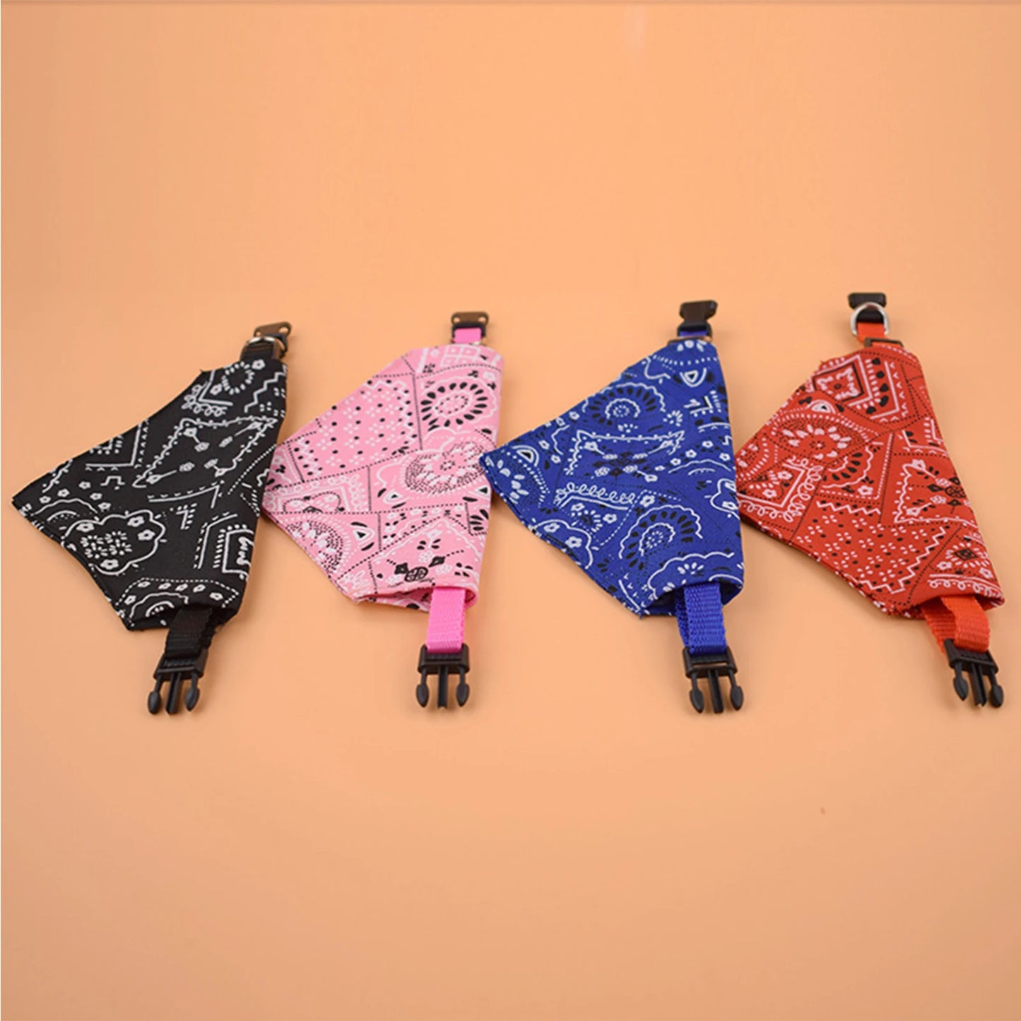 Dog Bandanas Large Pet Scarf Pet Cotton Plaid WashableBow ties Collar Cat Dog Scarf Large Dog Accessories Kerchief