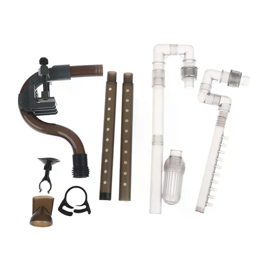 Aquarium Canister Filter Kit, External Fish Tank Filtration System, Inlet Outlet Tube, Rain Spray Bar, Outflow Pipe Complete Set