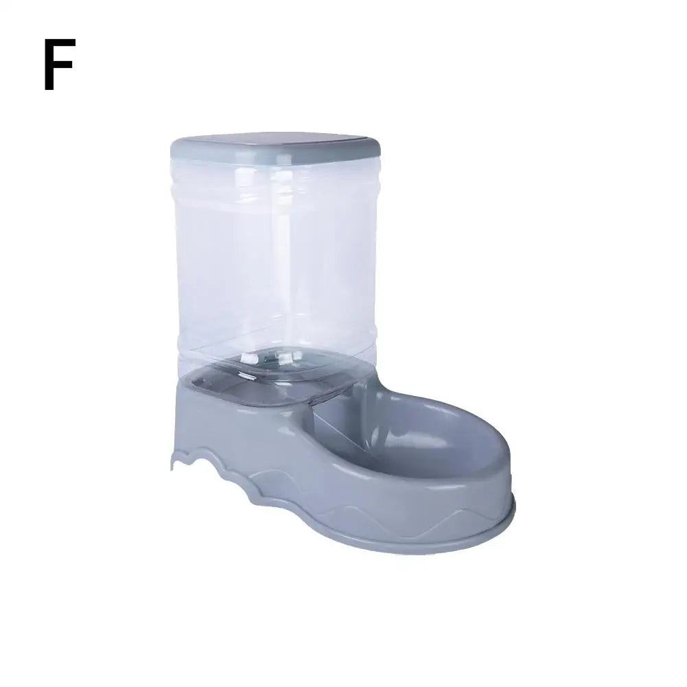 Pet feeder with water dispenser on a white background
