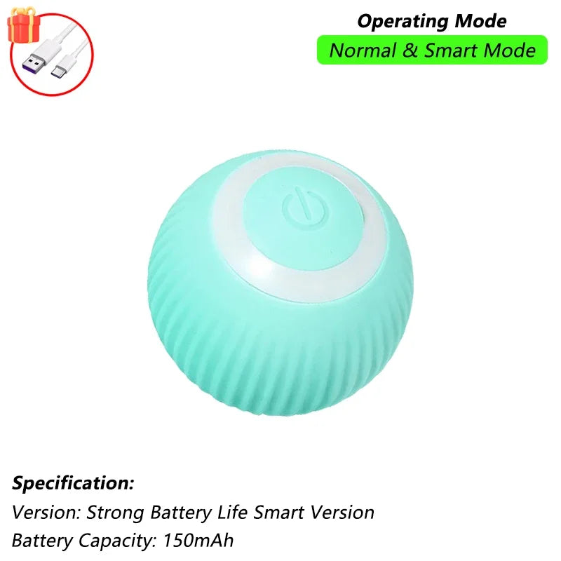 Turquoise device with white top on a white background, featuring text about operating modes and specifications.