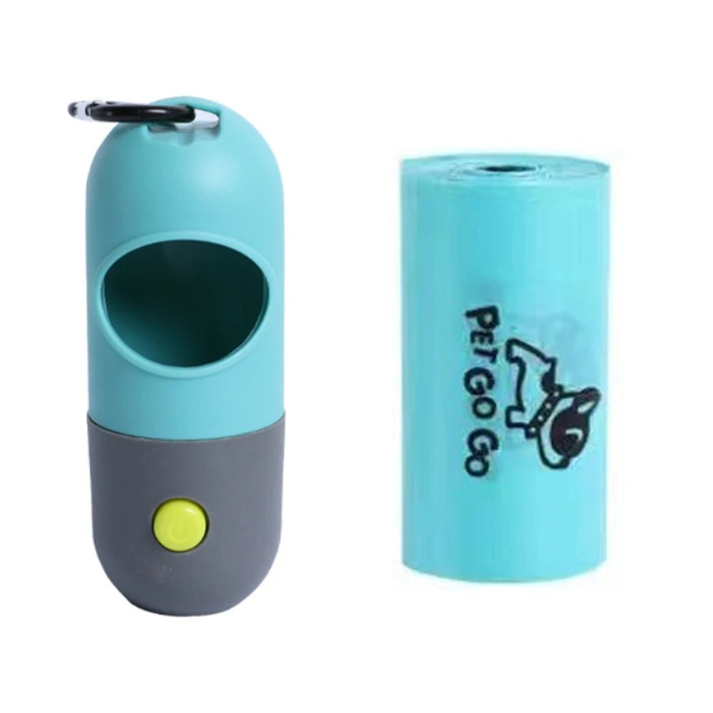 PetGoGo pet water bottle and roll of paper on a white background