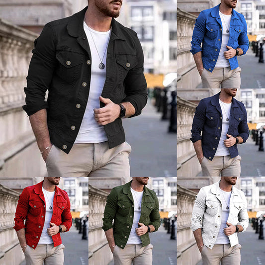 Slim-Fit-Jeans-Reversjacke für Herren