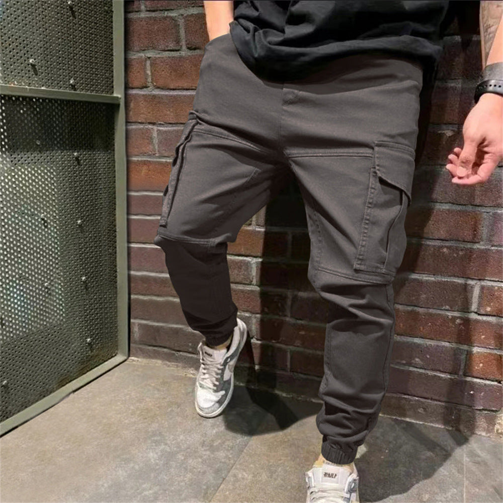 Pantalon de sport pour hommes avec poches Pantalon cargo décontracté