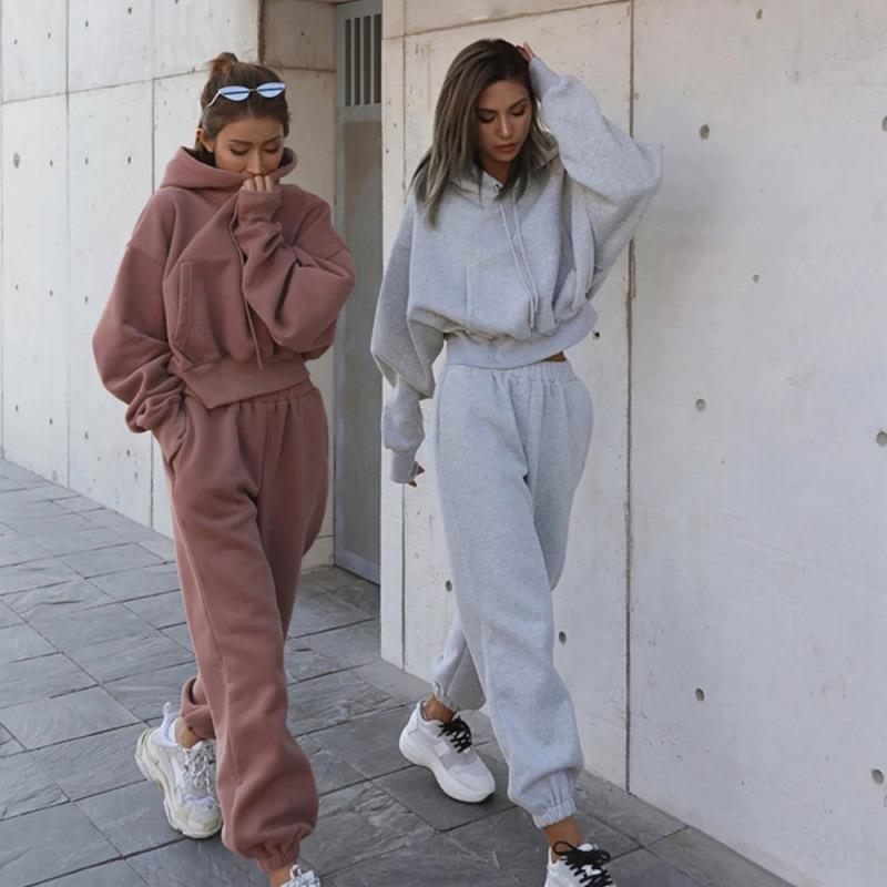 Women's Casual Hoodie Coat Sports Suit