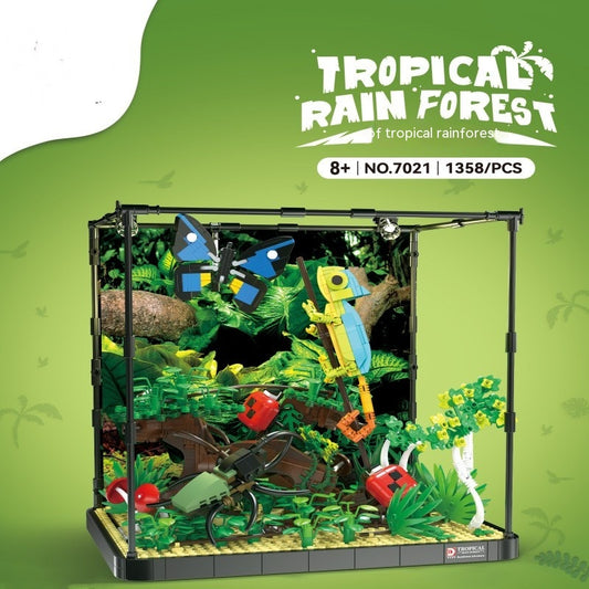 Climbing Pet Landscape Tropical Rainforest Building Blocks Toy