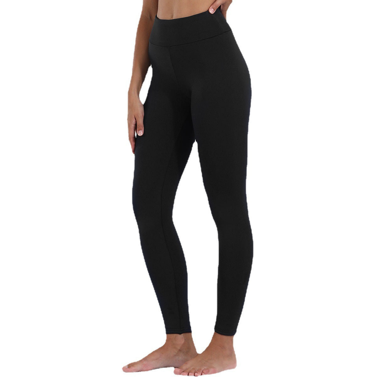 Warme, dicke, hochelastische Lammkaschmir-Leggings, Fitness-Damenhose