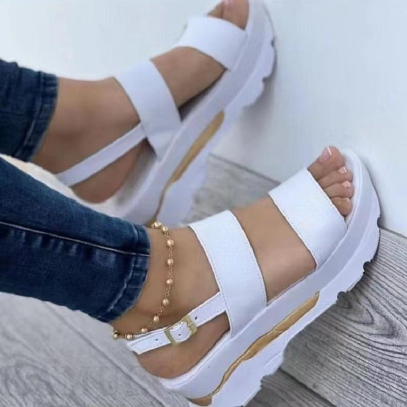 Women's Shoes Casual Buckle Platform Sandals Summer Fashion