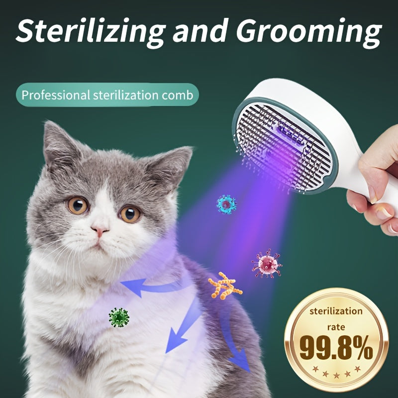 Cat Comb Dog Hair Remover Brush UVC Sterilization