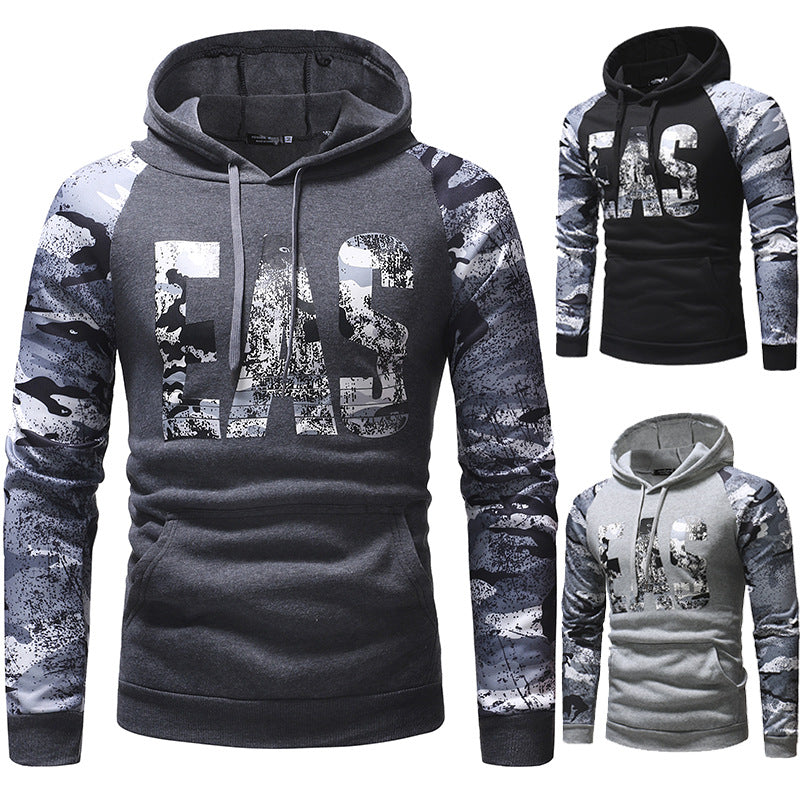 Langärmliges Herren-Sweatshirt mit Camouflage-Print