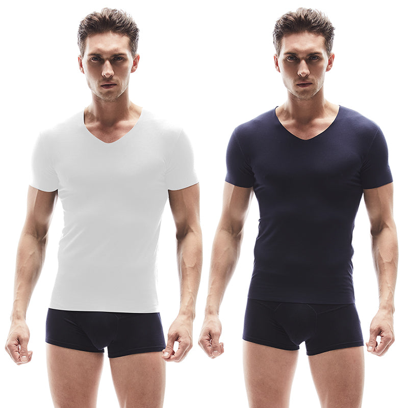 Men's Seamless Modal Short Sleeve Underwear