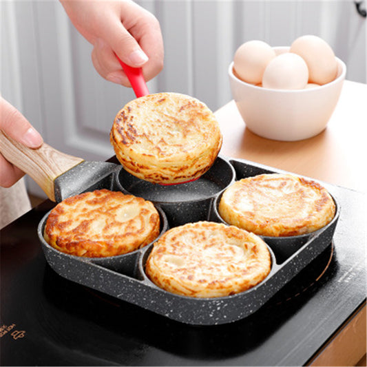 Omelette Pan - Four Hole Omelette Pan, Non-stick Pan