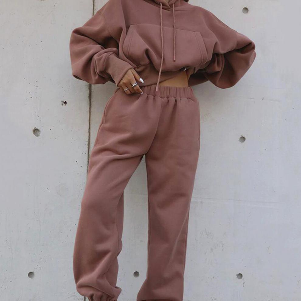 Women's Casual Hoodie Coat Sports Suit