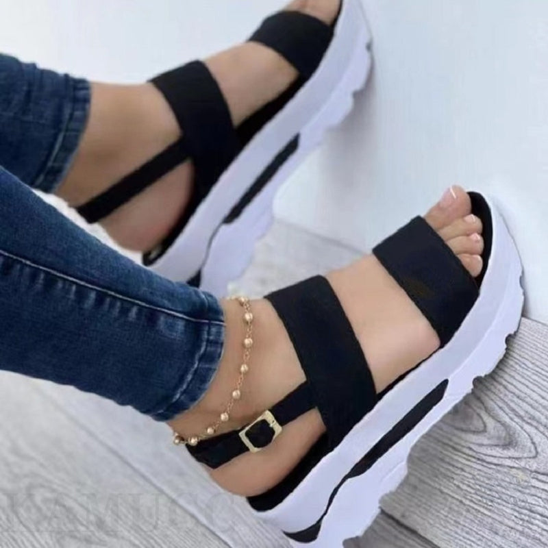 Women's Shoes Casual Buckle Platform Sandals Summer Fashion