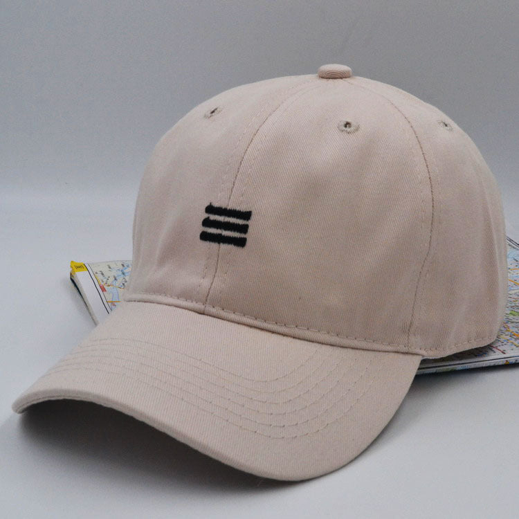 Cap - Three Bar Baseball Cap Men's Soft Top Casual