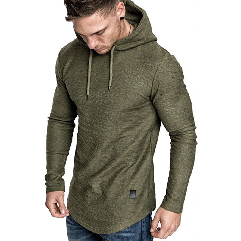 Sweat à capuche pour hommes, décontracté, manches longues, Slim, T-shirt de sport