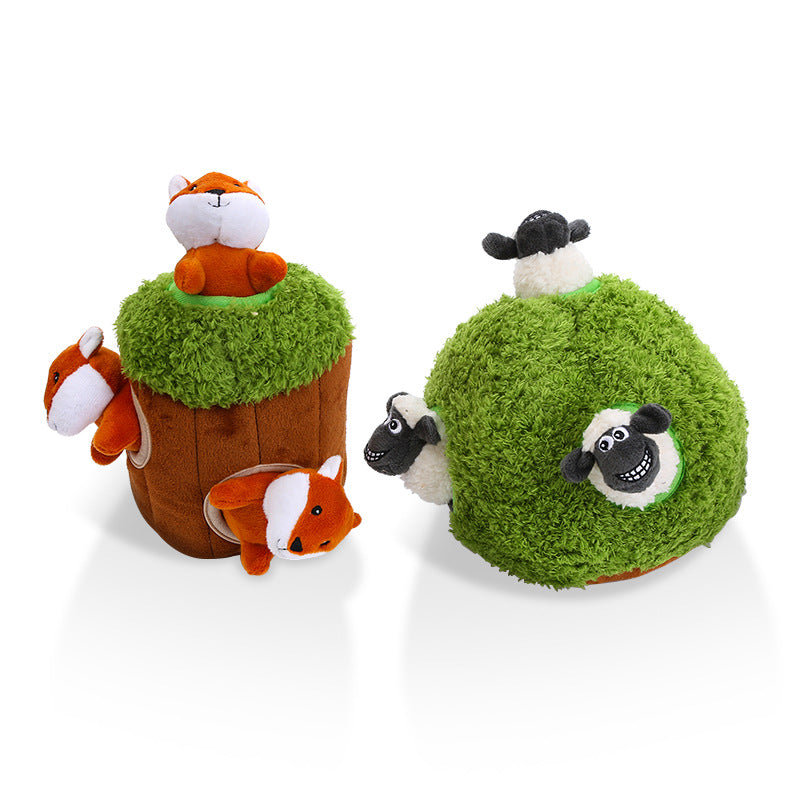 Peekaboo Grinding Interactive Tree Hole Pet Toy