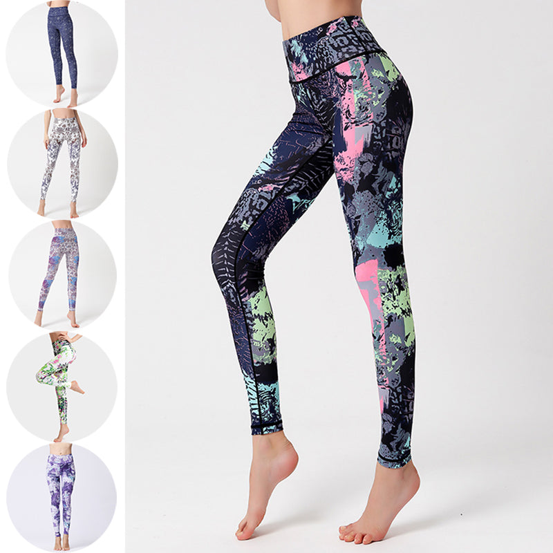 Mode Tie Dye Leggings Frauen Fitness Yoga Hosen Push-Up Workout Sport Legging Hohe Taille Strumpfhosen Gym Damen Kleidung