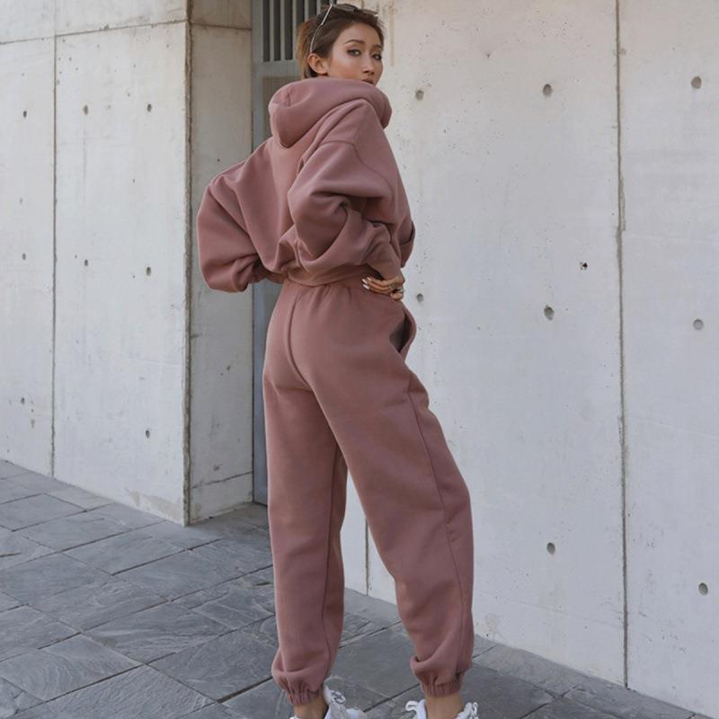 Women's Casual Hoodie Coat Sports Suit