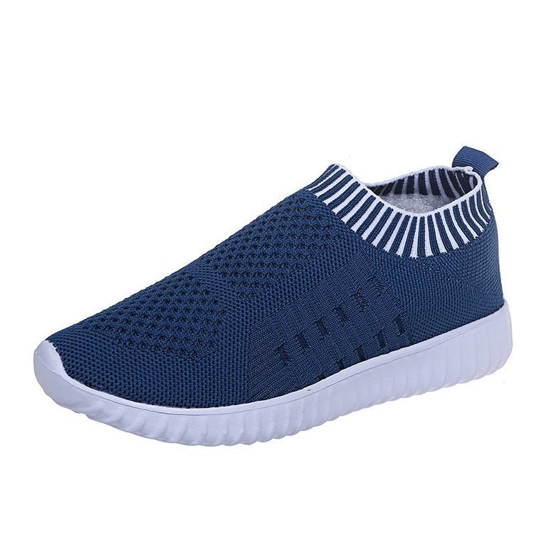 Running Shoes Lightweight breathable Flat for Sports blue