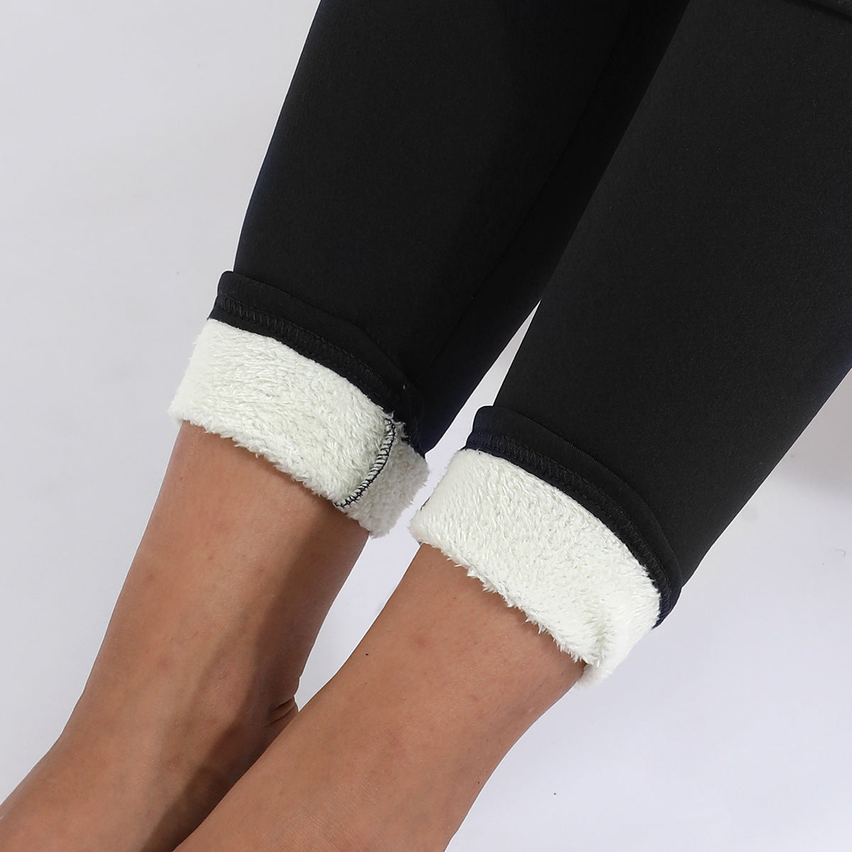 Warm Thick High Stretch Lamb Cashmere Leggins Fitness Woman Pants