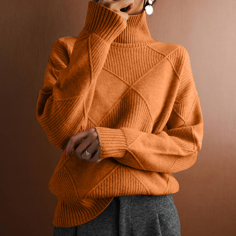 Sweater Top - Women's Long Sleeve Knit Layering Shirt for Fall/Winter